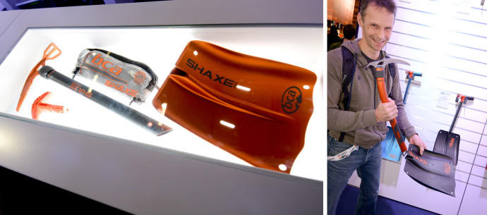 Safety first: the new Avabag from Ortovox and from BCA a combined avalanche shovel and ice axe