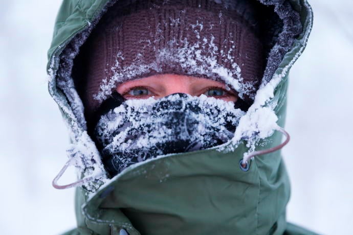 Dogsledding through Dividal and Rohkunborri National Parks. Norway.