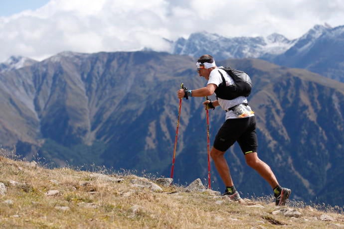 Author Jürgen at the GORE-TEX Transalpine Run 2015