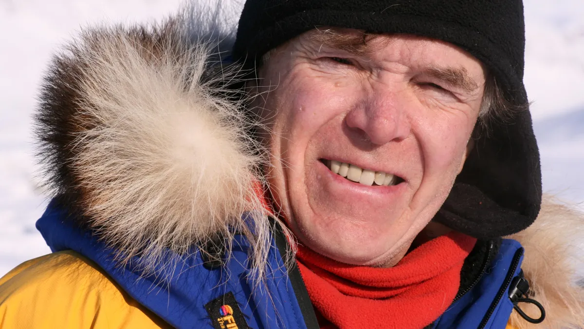 Close up image of Will Steger, smiling