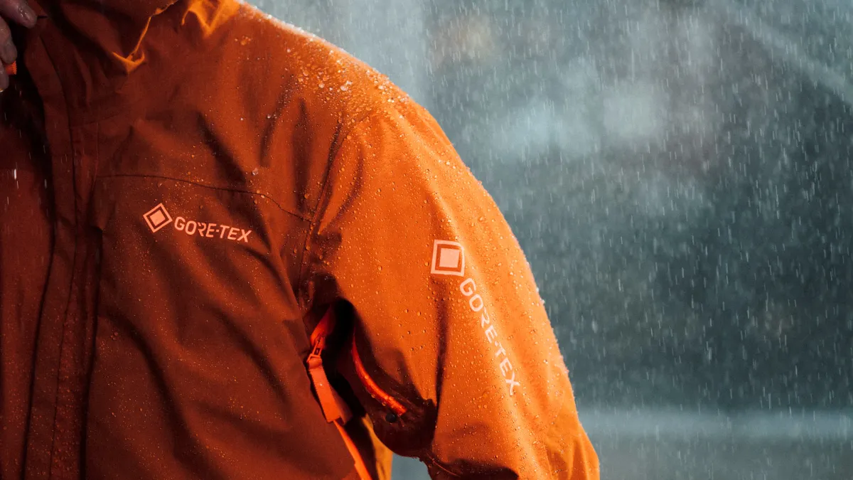 GORE-TEX Jacket in the Rain Tower