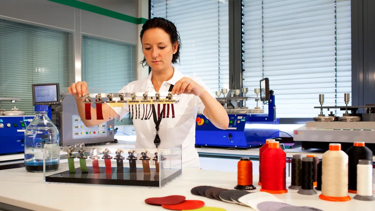 Woman working in the GORE-TEX Footwear Lab