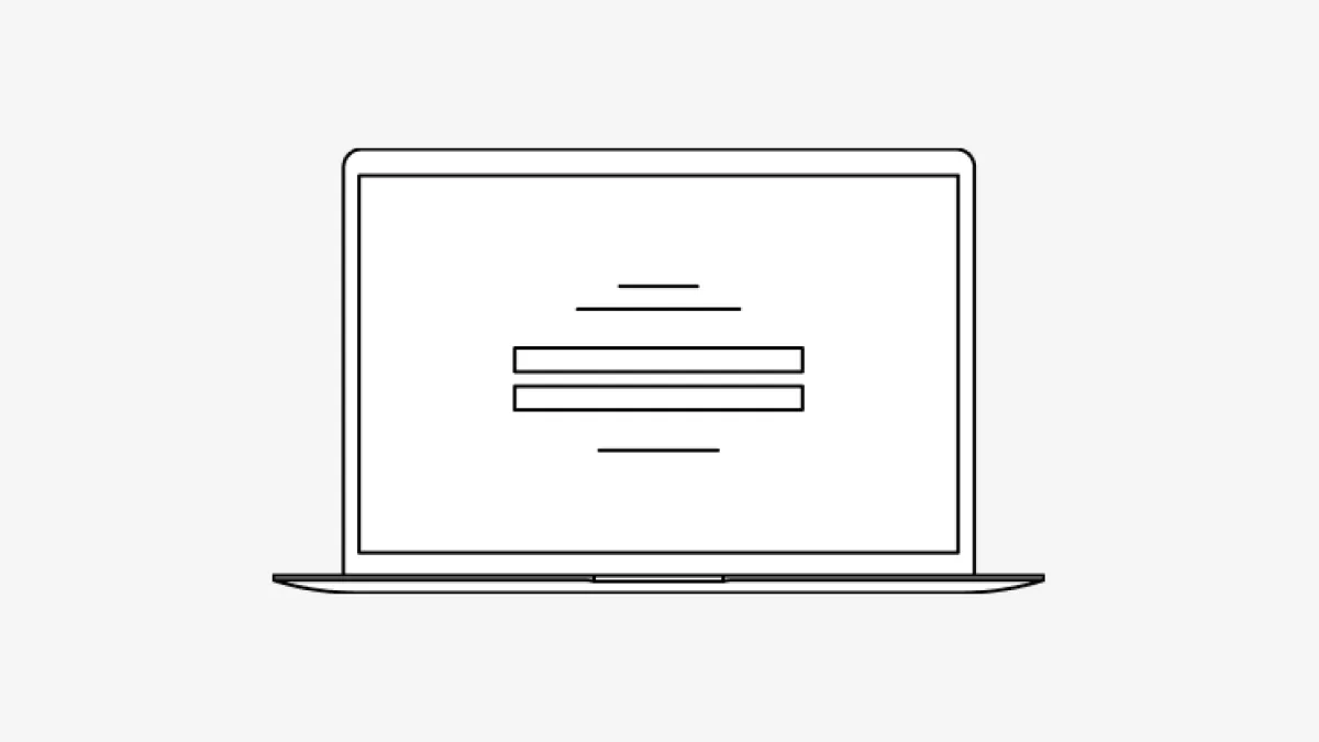 Illustration of a laptop